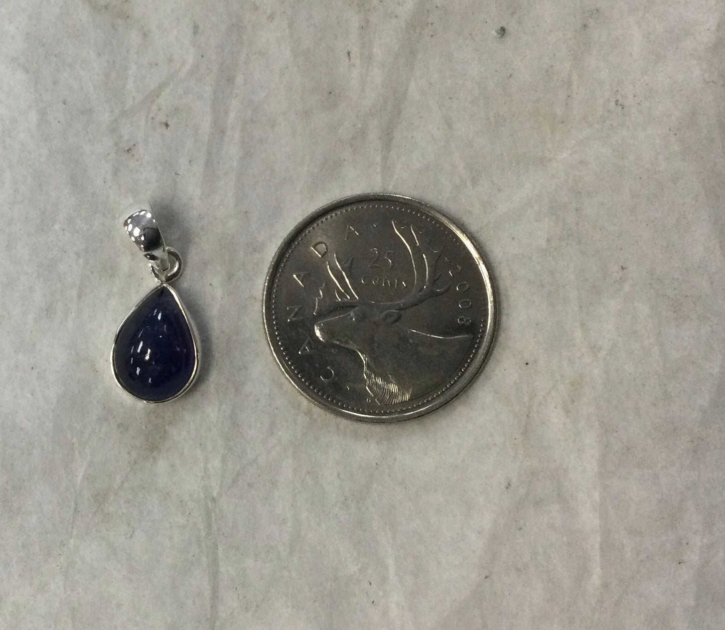 Sapphire Teardrop Pendant