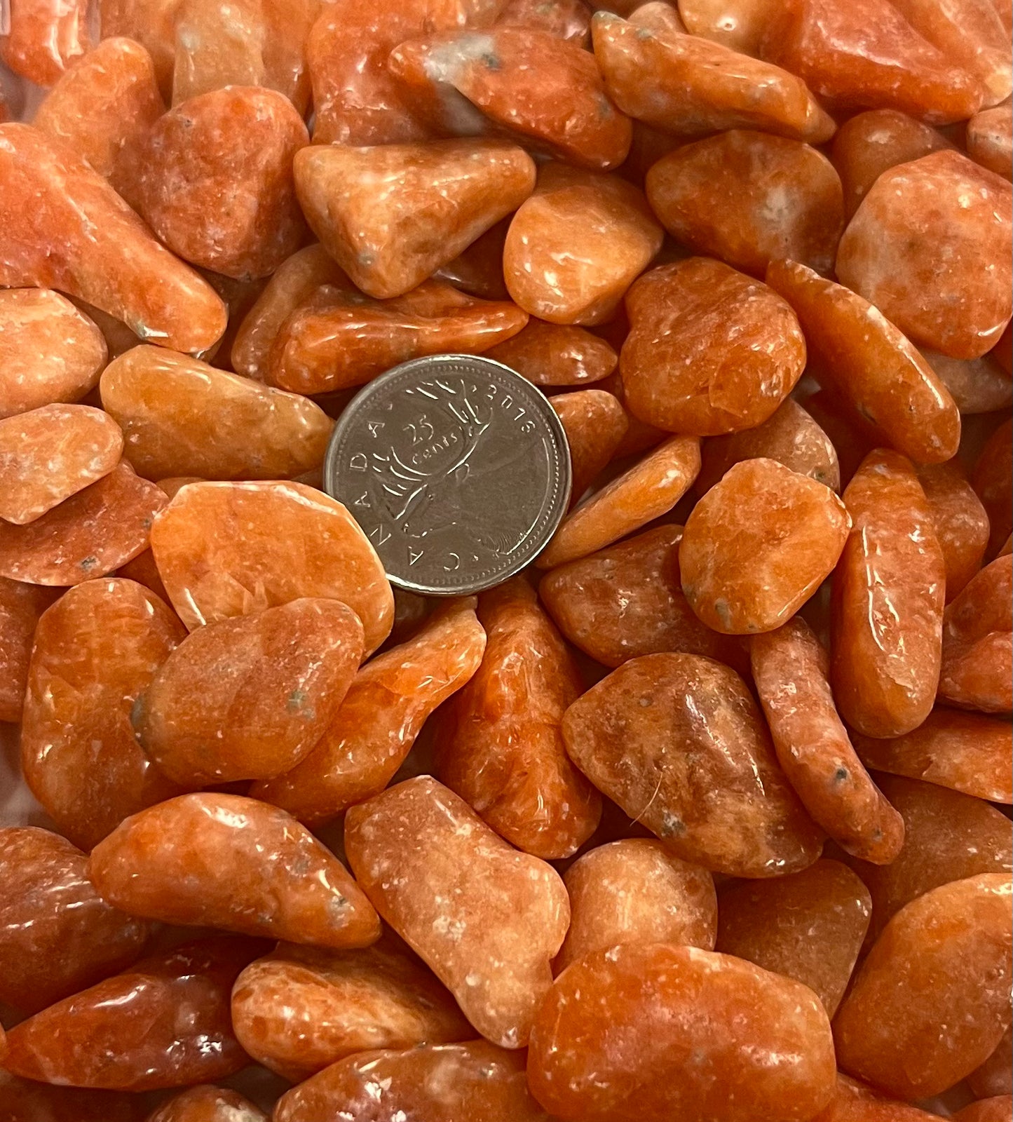 Tumbled Orchid Calcite (Orange Calcite)