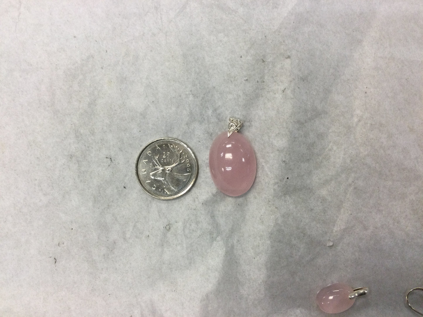 Oval Rose Quartz Pendant