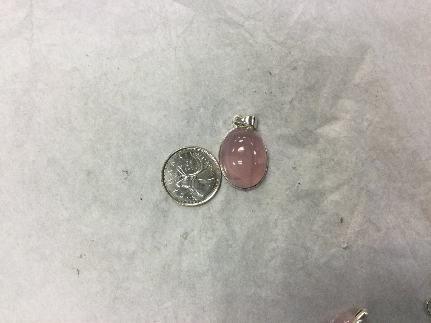 Oval Rose Quartz Pendant