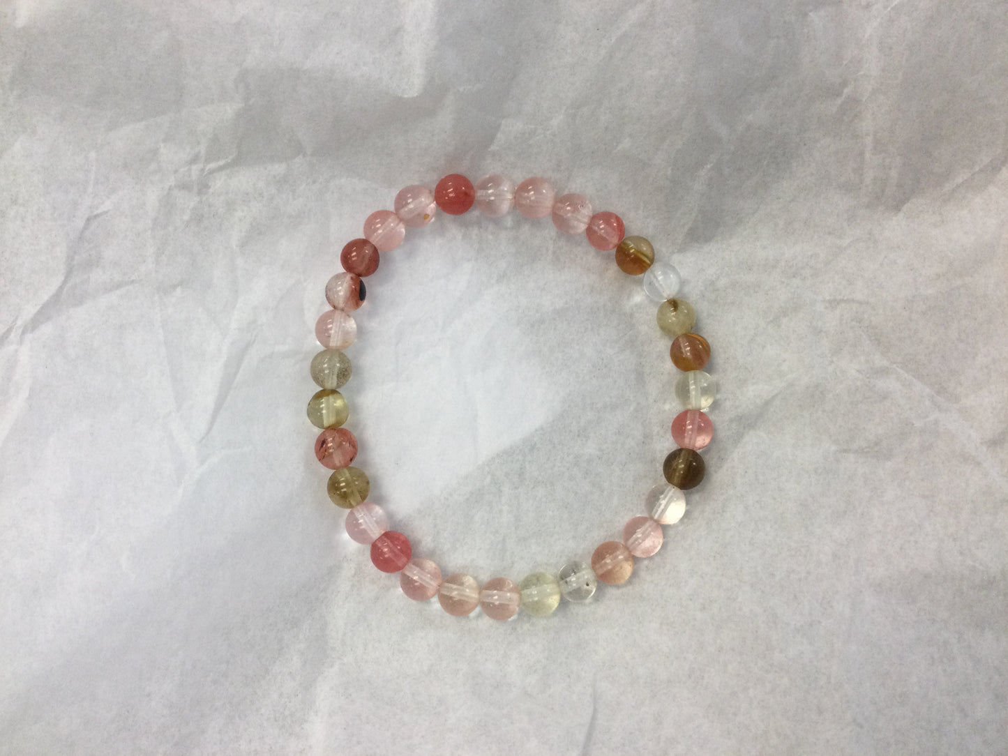 Cherry Quartz Bracelet 6 mm