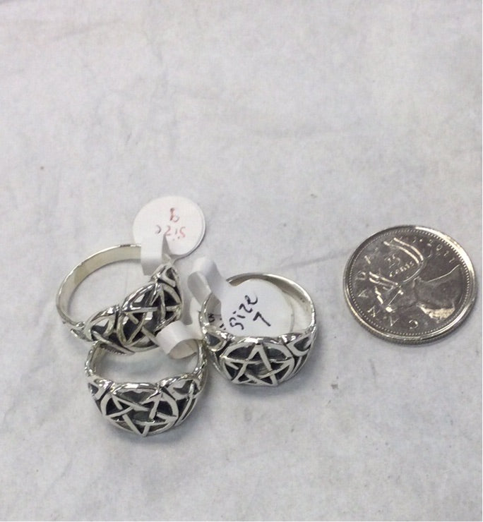 Silver Pentagram ring