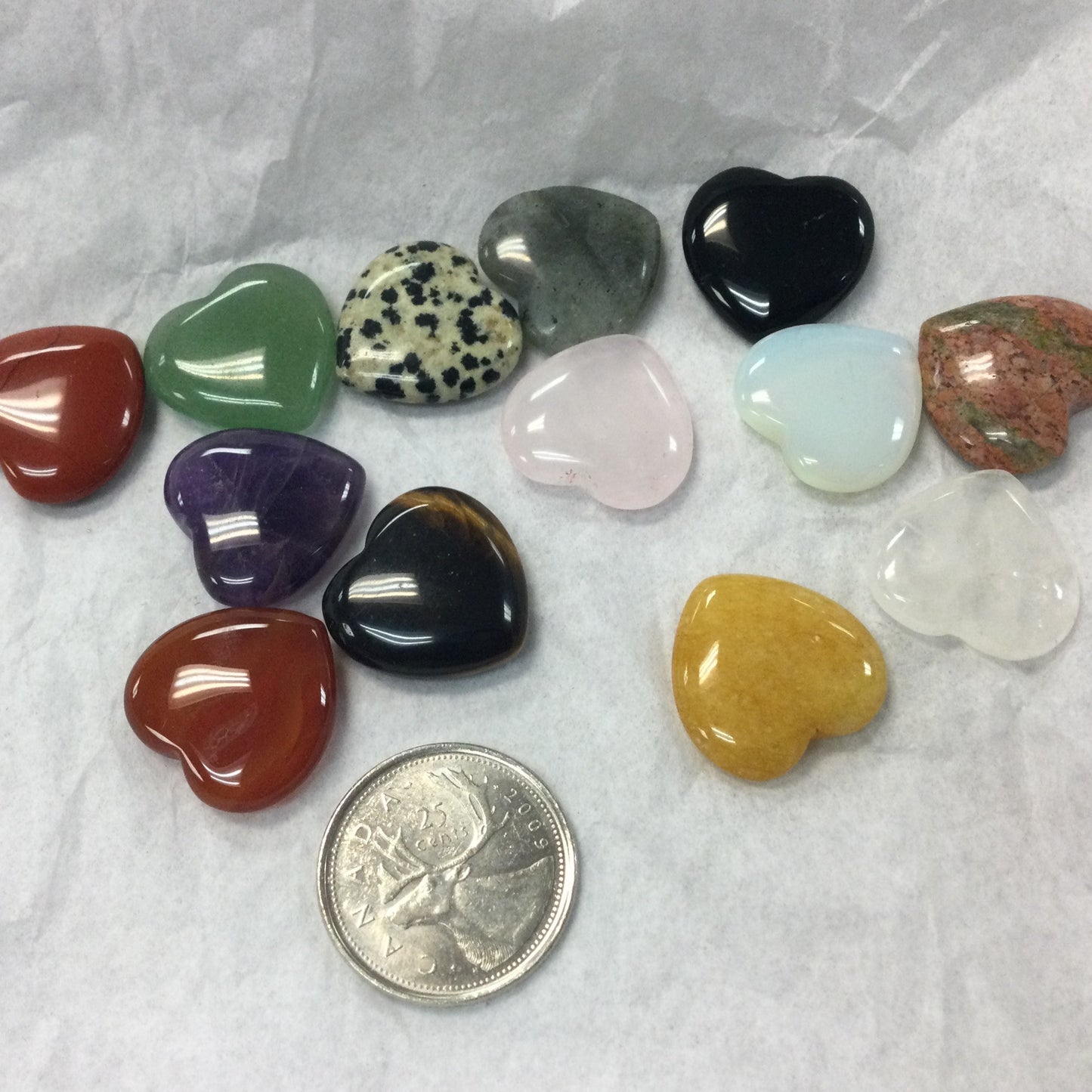 Assorted Small Crystal Hearts