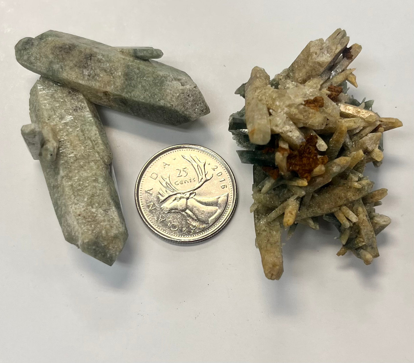 Clear Quartz w/ Chlorite Cluster (Green Phantom)