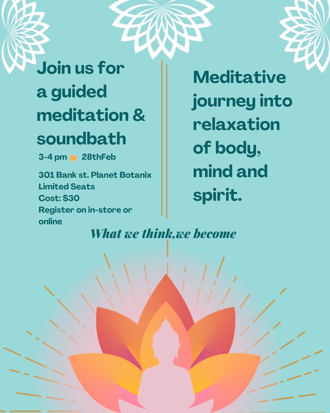 Guided Meditation and Sound Bath | Feb. 28 | 3pm-4pm