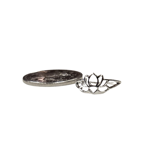Silver Lotus Ring, Adjustable
