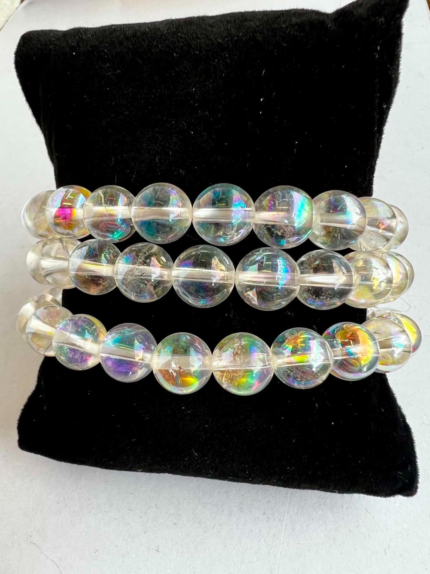 8mm Angel Aura Quartz Bracelet