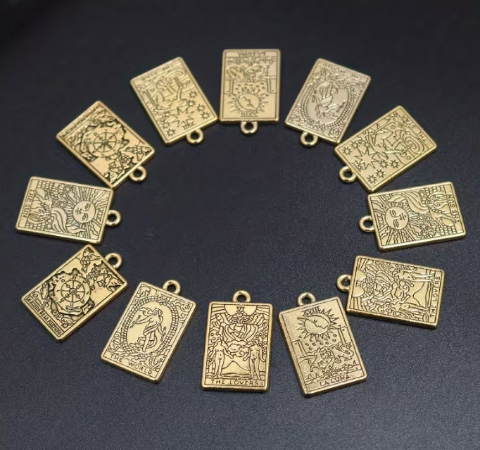 Major Arcana Tarot Charms - Gold Plated