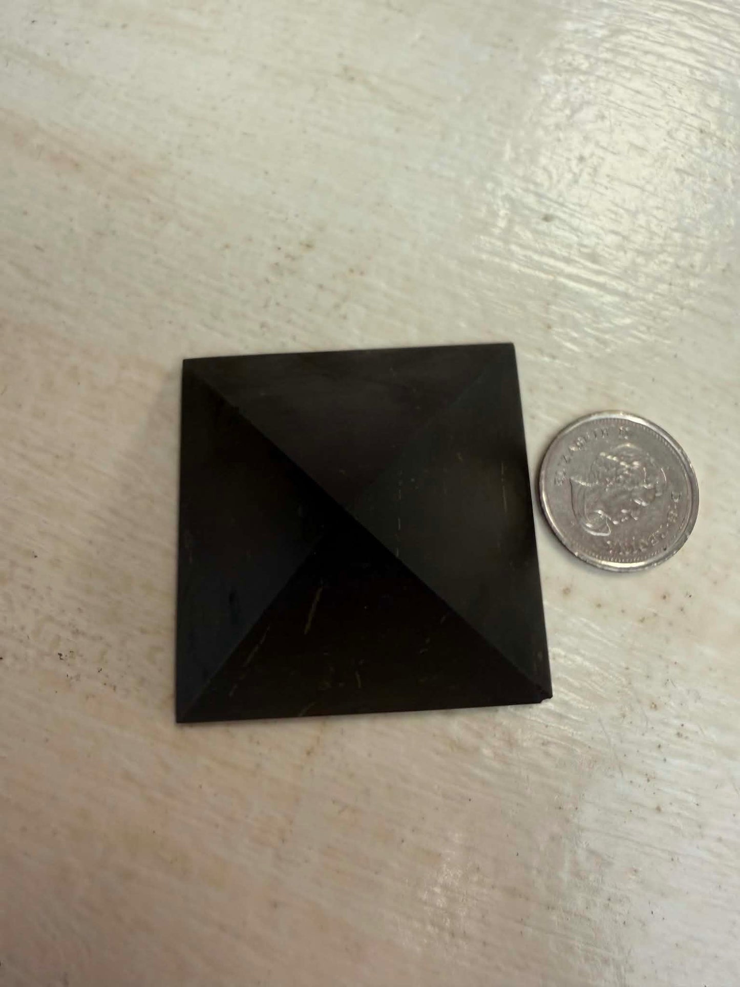 Shungite Pyramid, Matte, Small