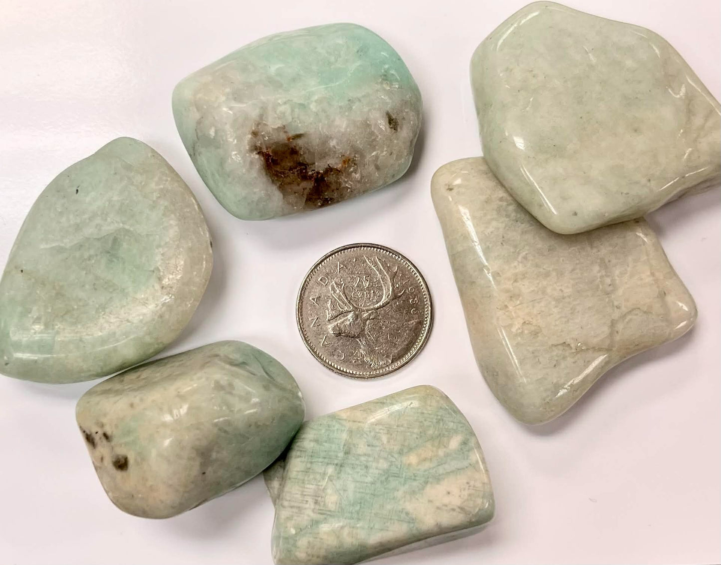 Large Tumbled Mixed Amazonite