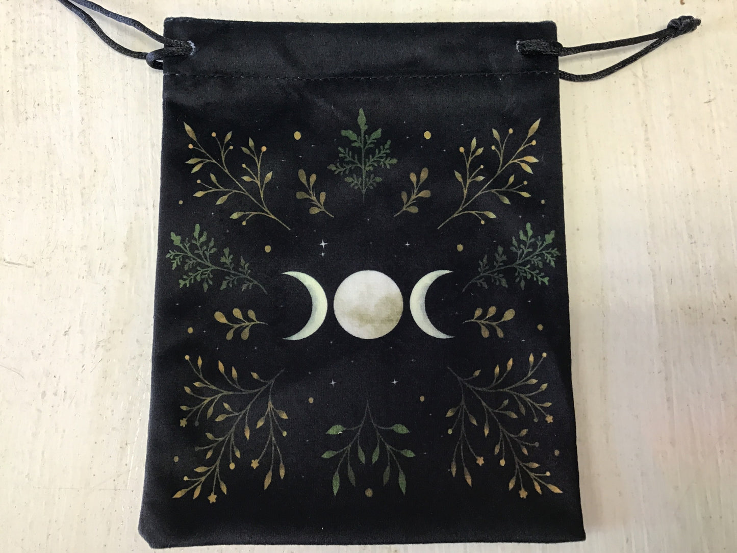Triple Moon with Botanical Design Deck Bag