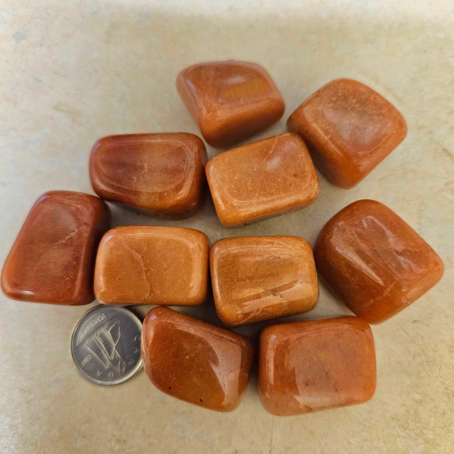 Red Aventurine Tumbled Med