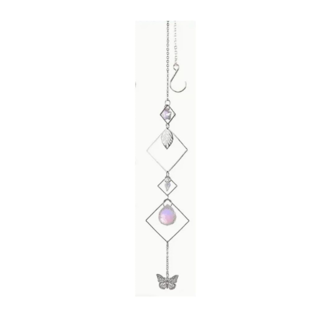 Suncatcher, Silvery With Butterfly