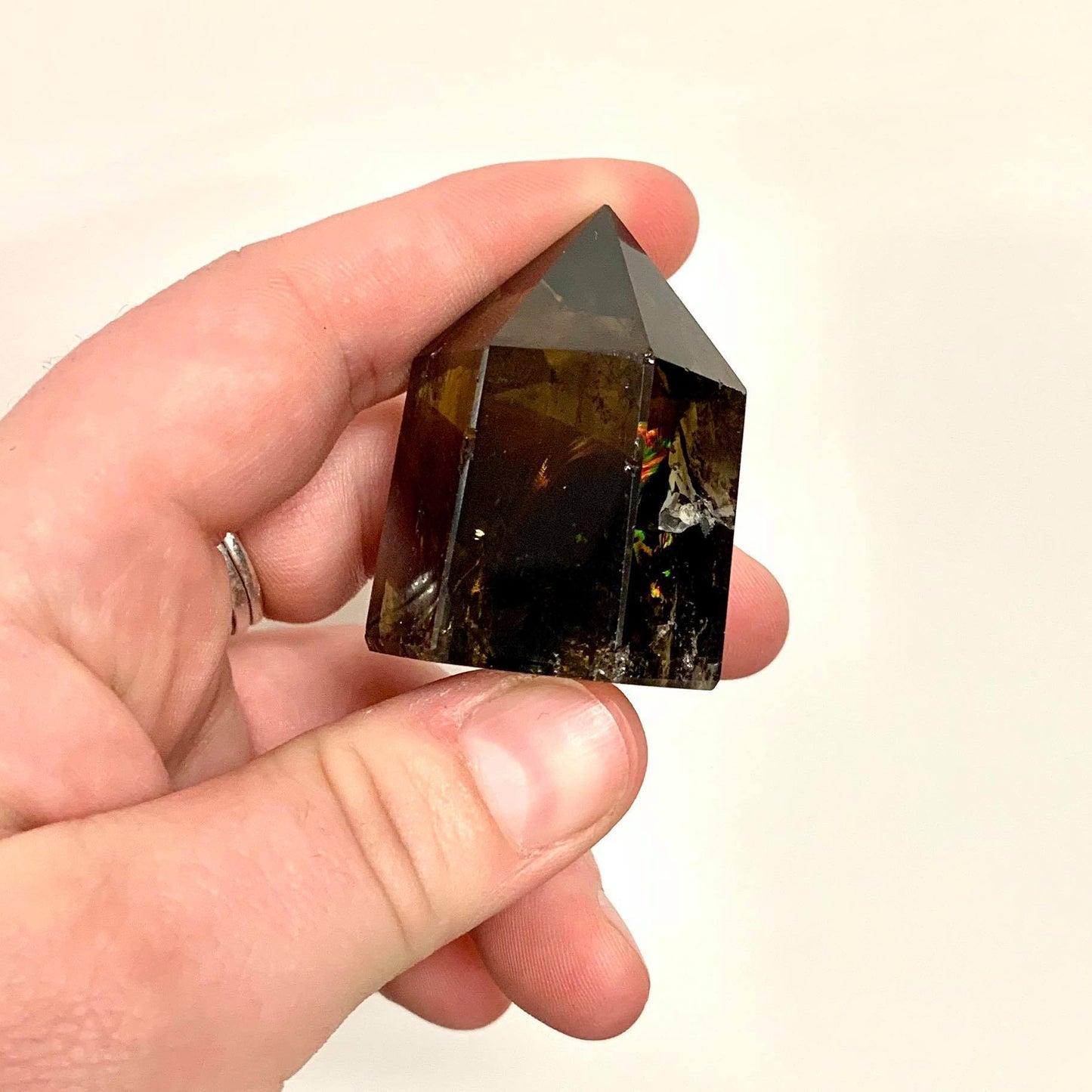 Smokey Quartz Point (Small fractures inside)