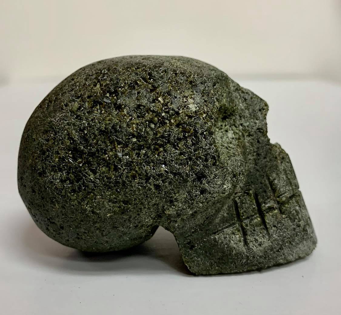 Epidote Skull