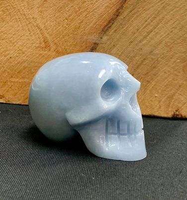 Angelite Skull