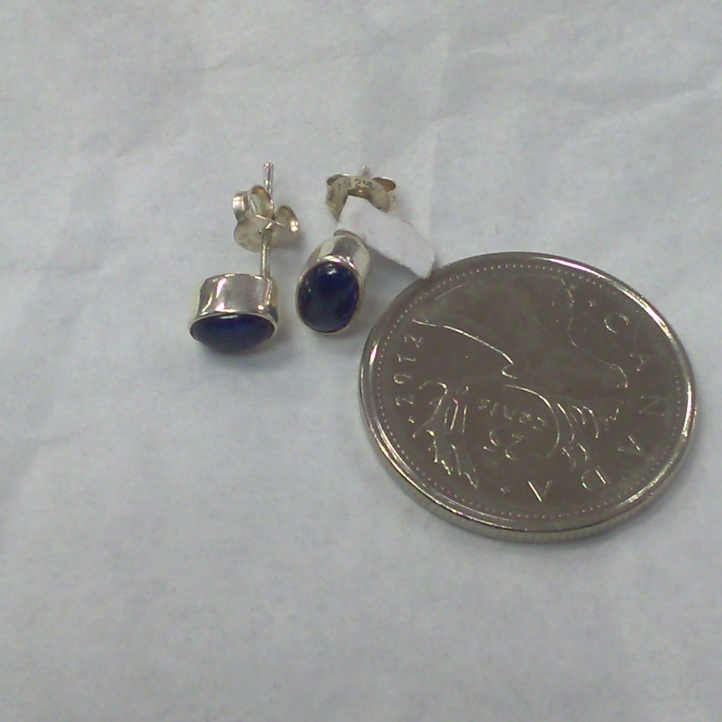 Iolite oval Stud Earrings