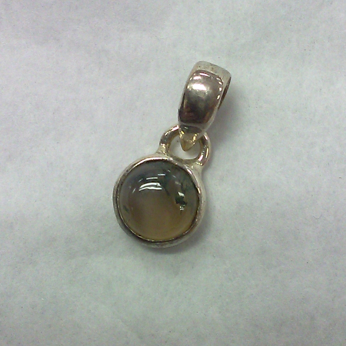 Small Moss Agate Pendant