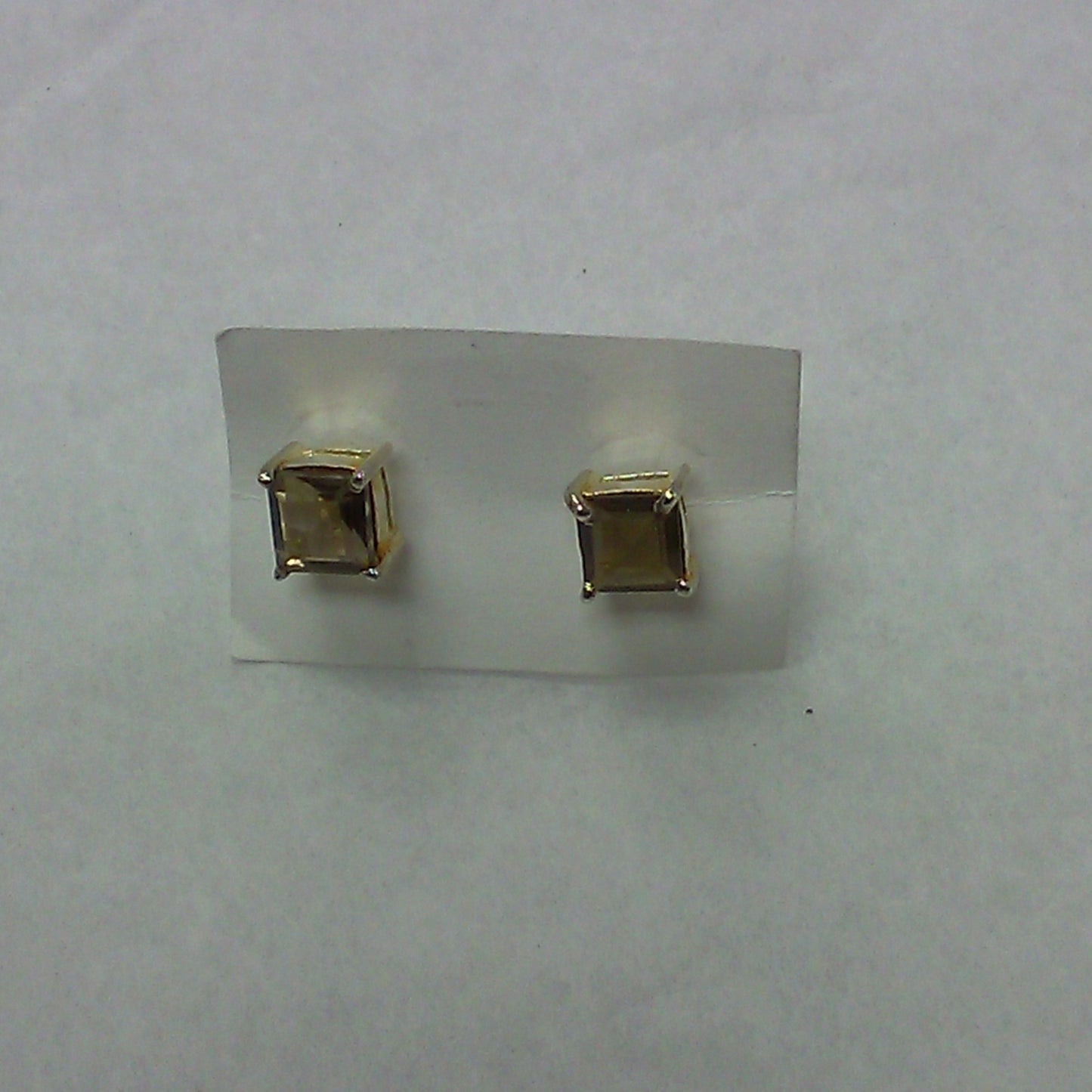 Smokey Quartz Faceted Stud earrings