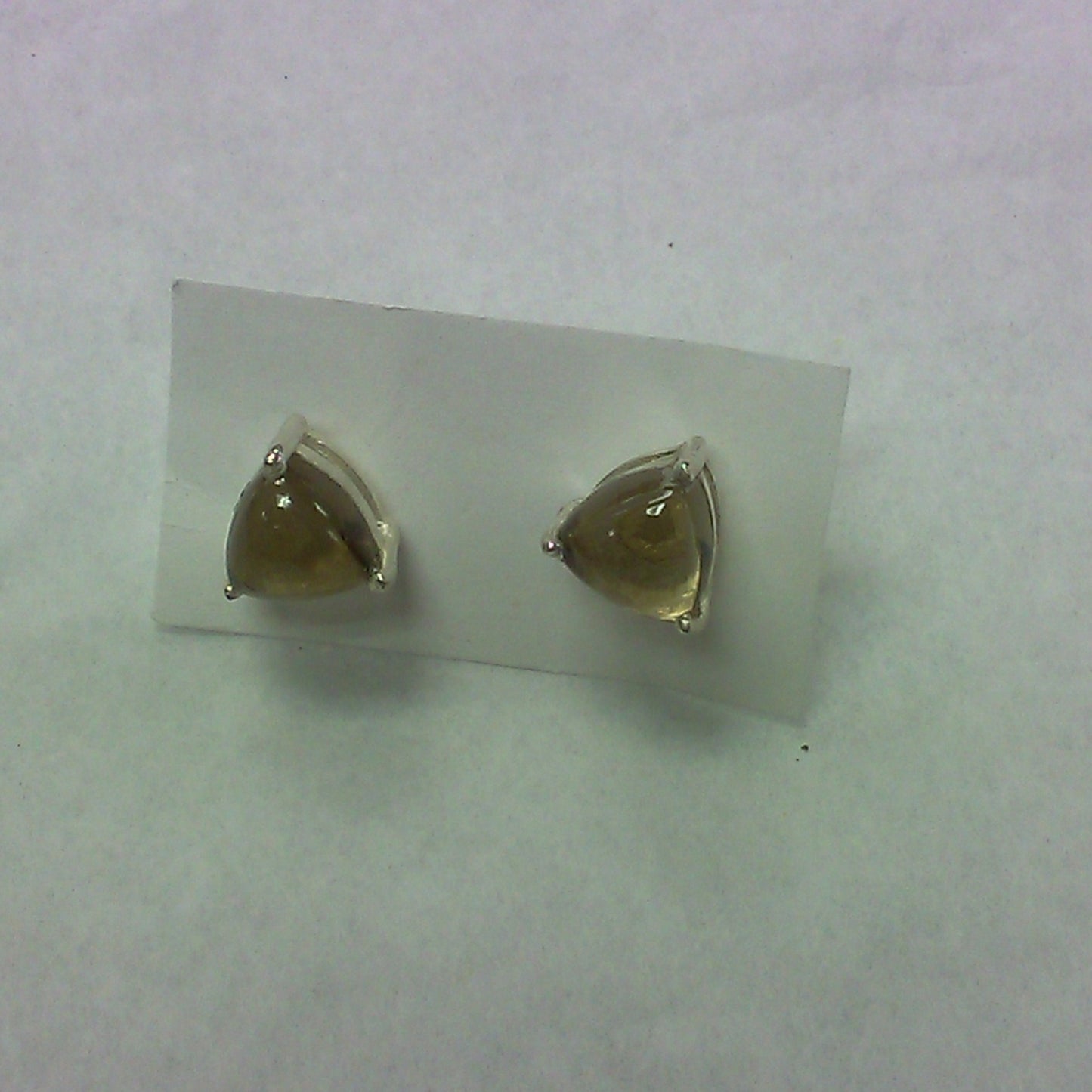 Smokey Quartz Faceted Stud earrings