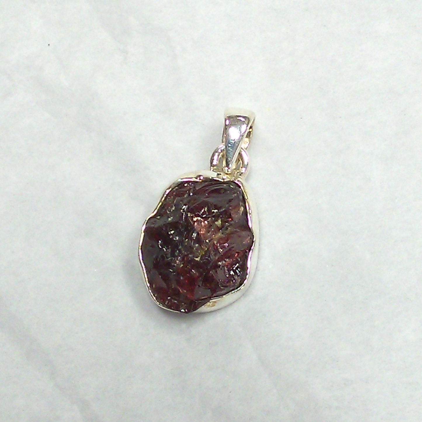 Rough Garnet Pendant