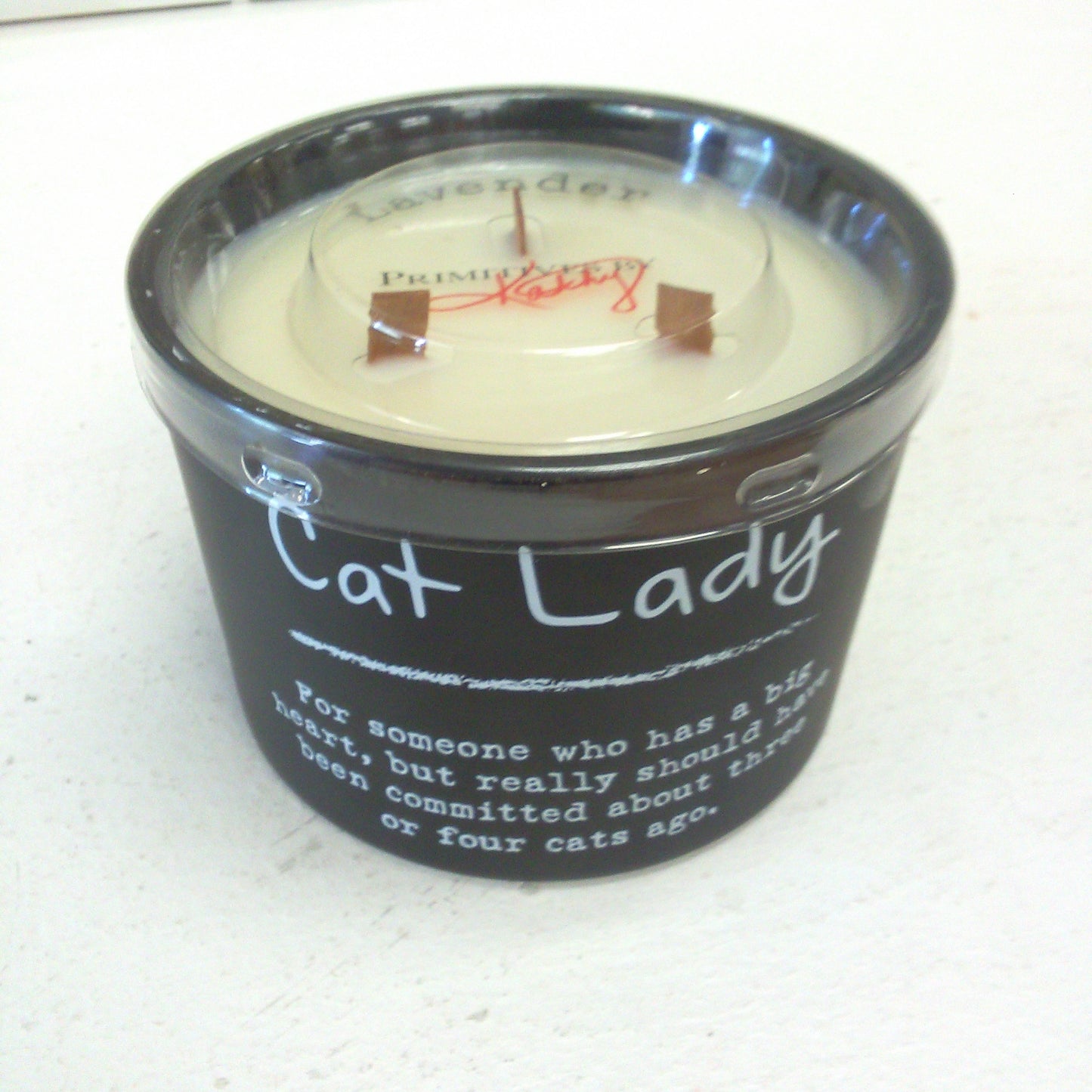 Soy candle, Cat Lady Saying, 20 hrs burn time