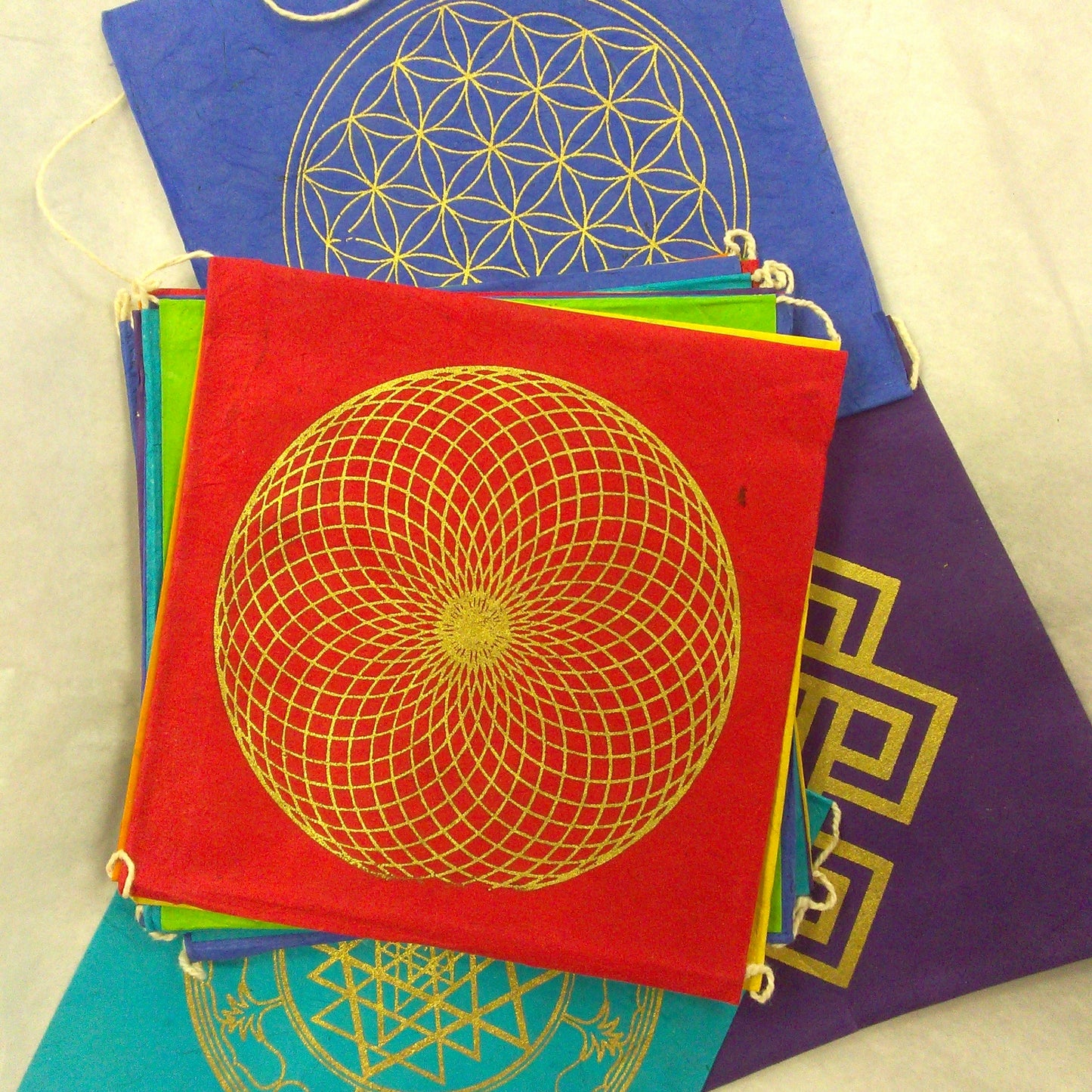 Sacred Geometry Paper Flag