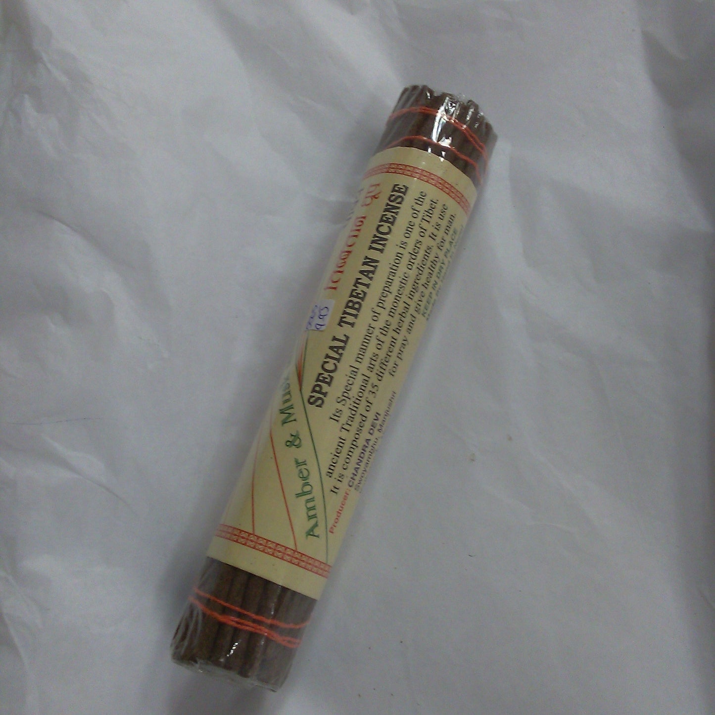 Tashi Dhargey Incense (Amber and Mixed Herbs)Producer Himalayan Herbs Centre