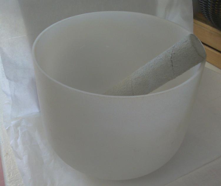 Crystal Quartz Singing Bowl 8"