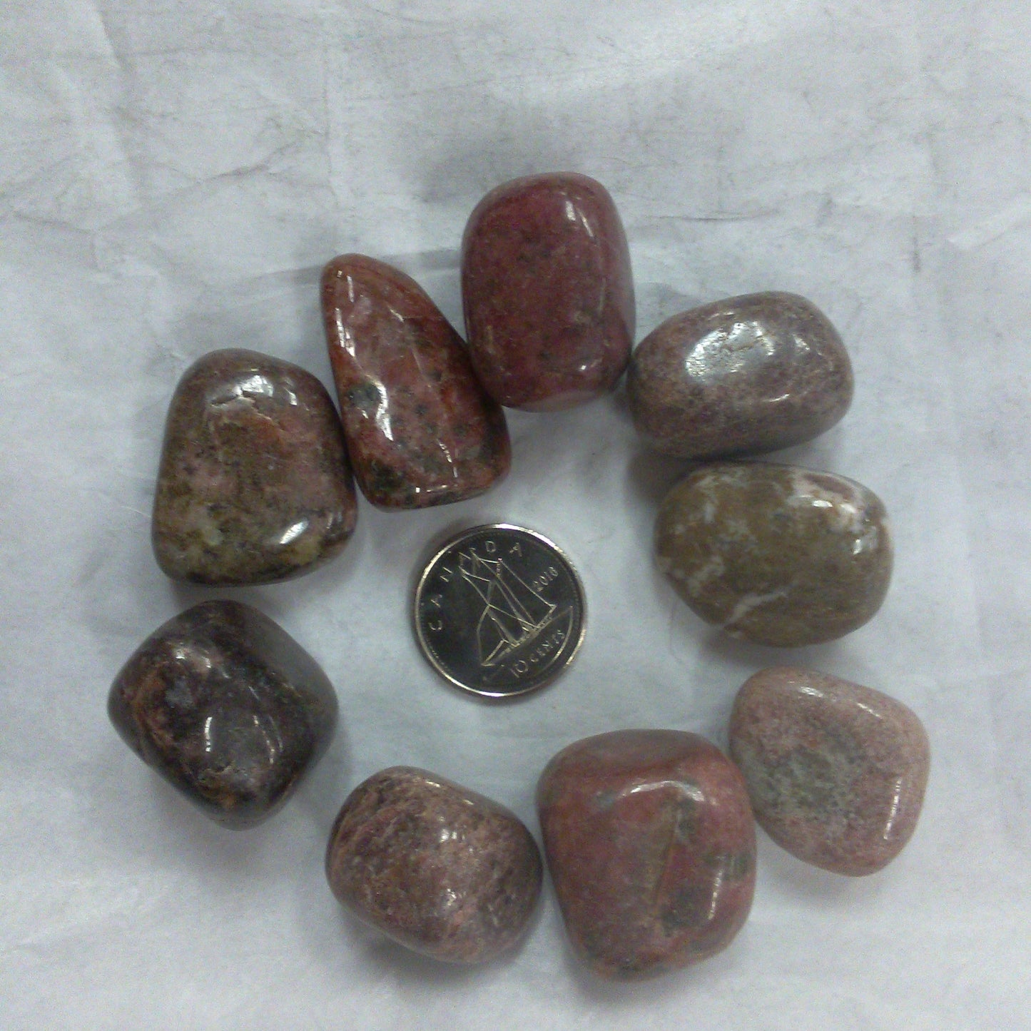 Tumbled Rhodonite