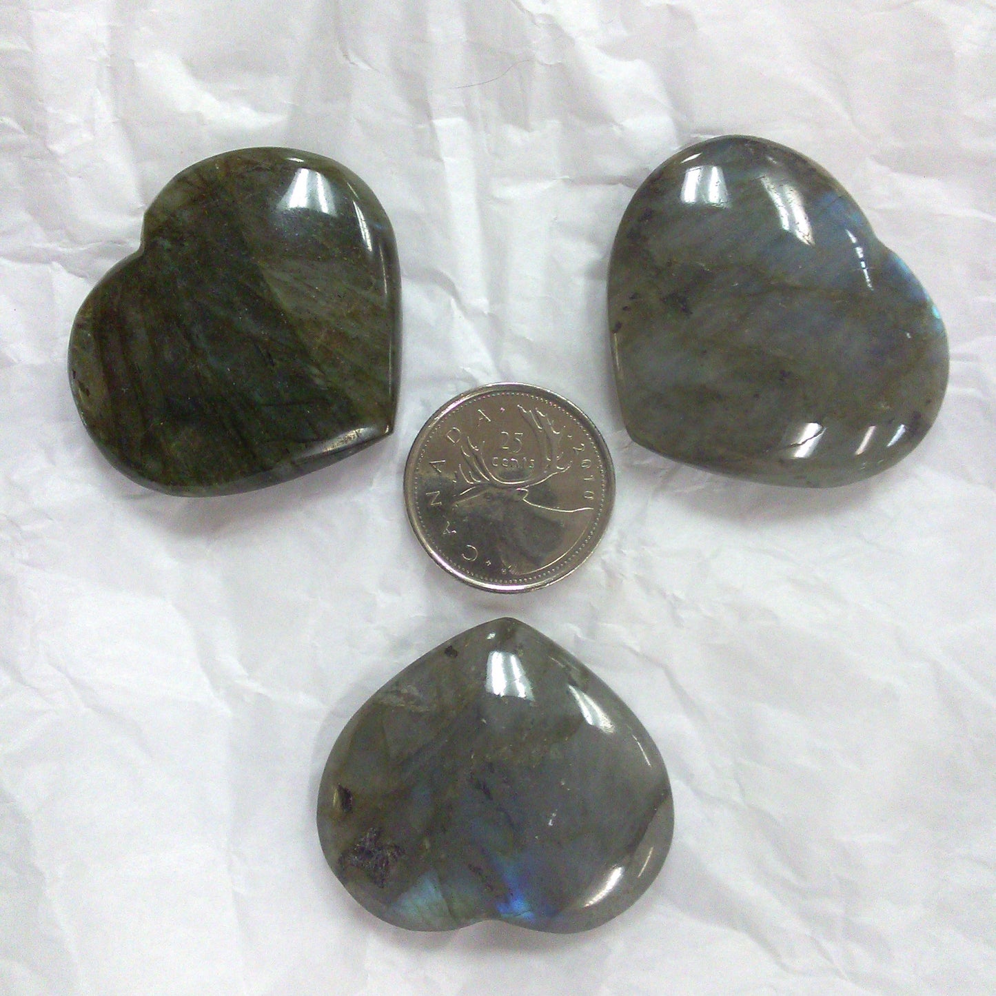 Labradorite Heart Large