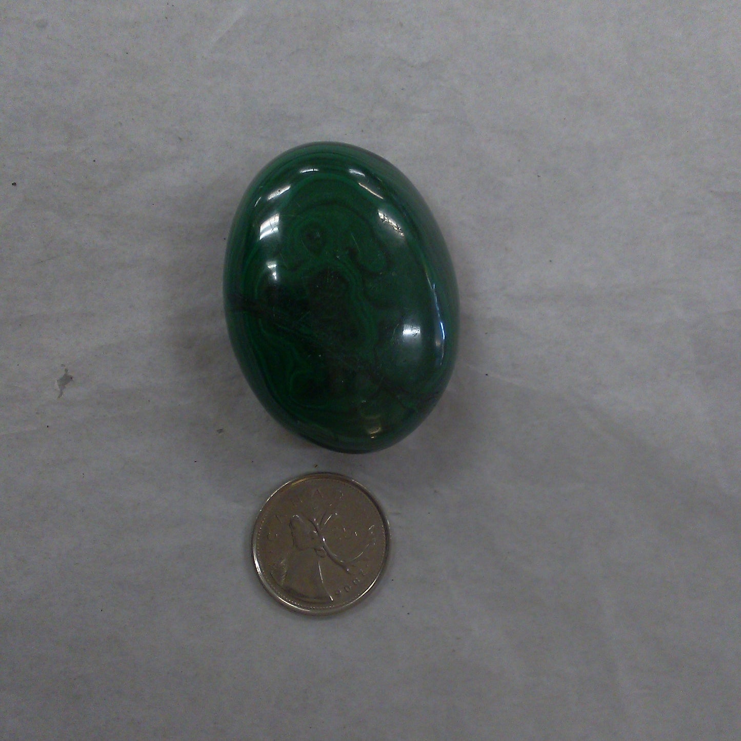 Malachite Palm Stone