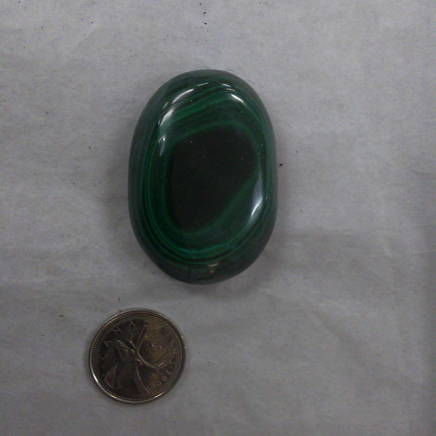 Malachite Palm Stone