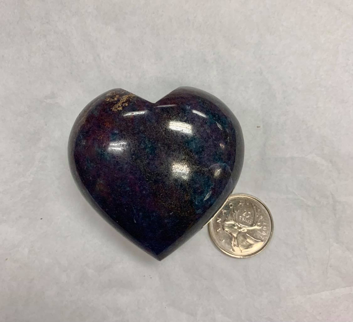 Ruby and Kyanite Heart