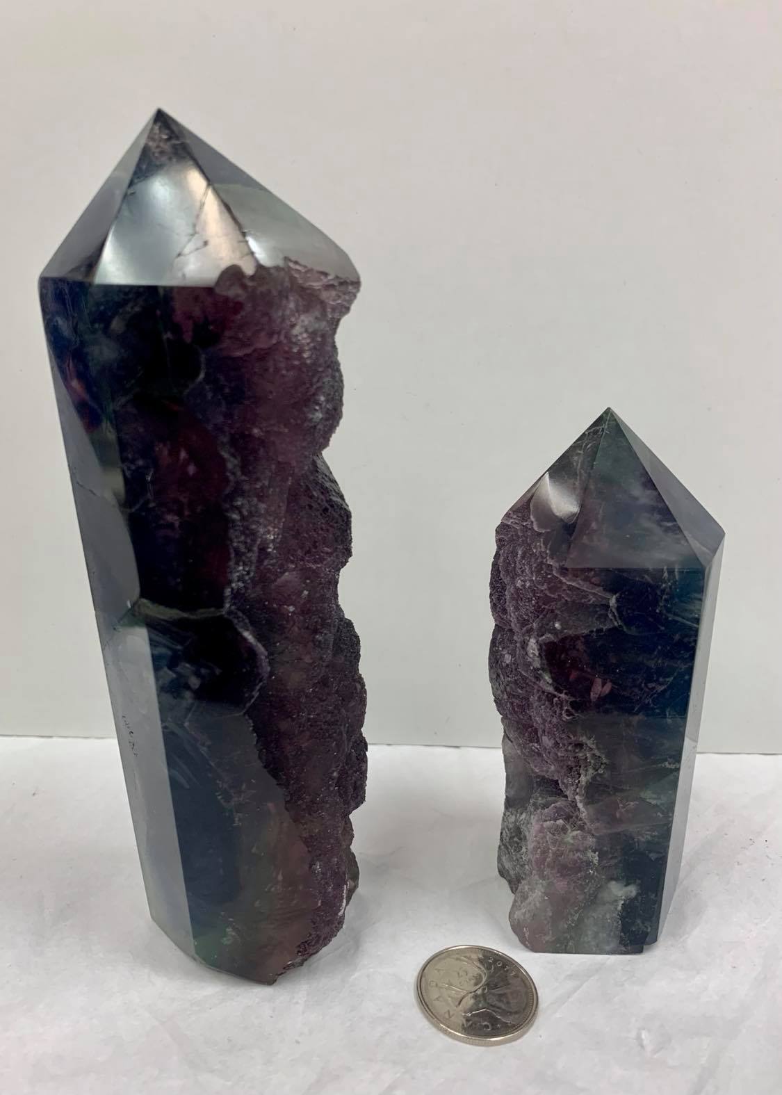 Semi-Polished Fluorite Tower