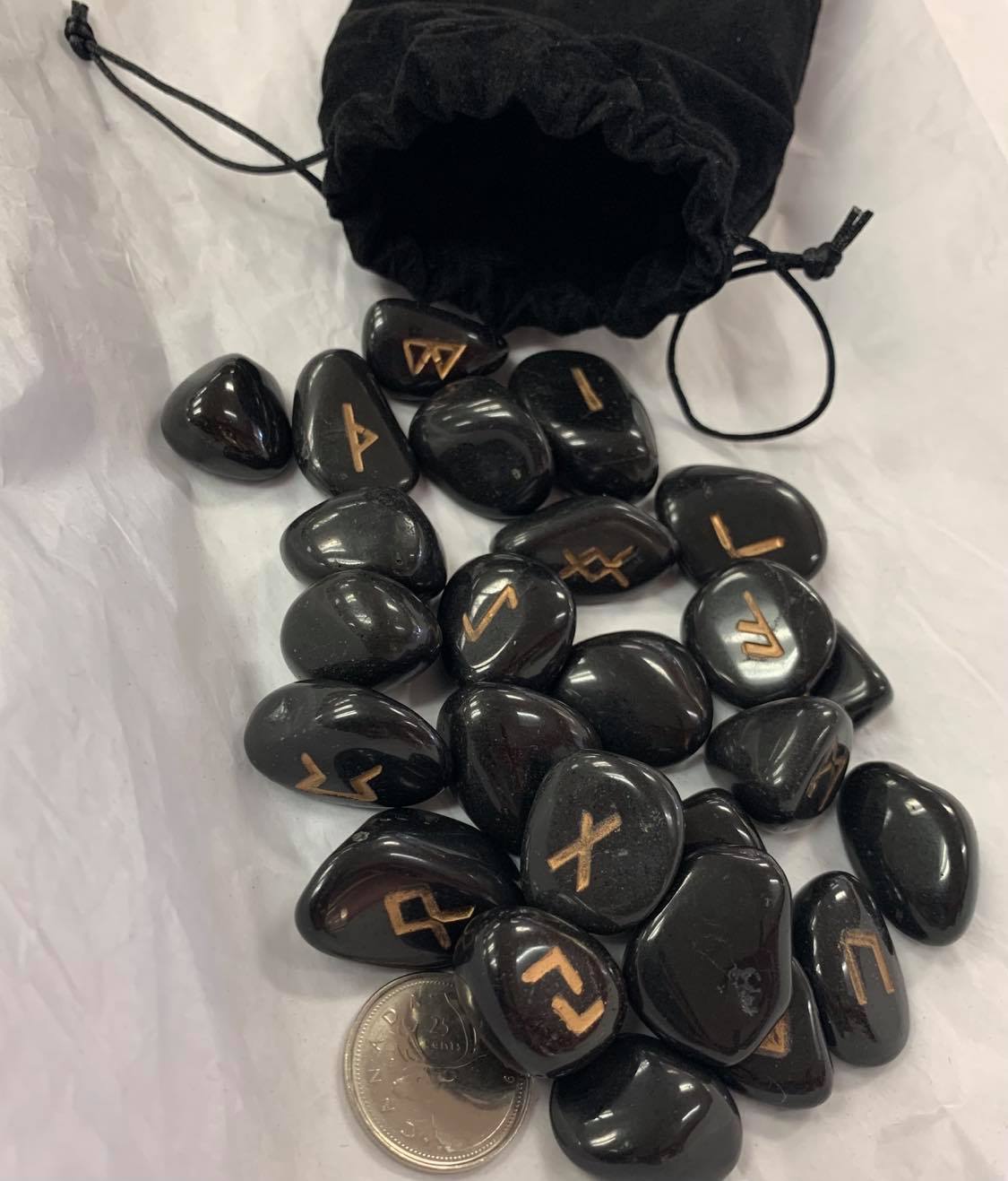 Runes - Black Agate