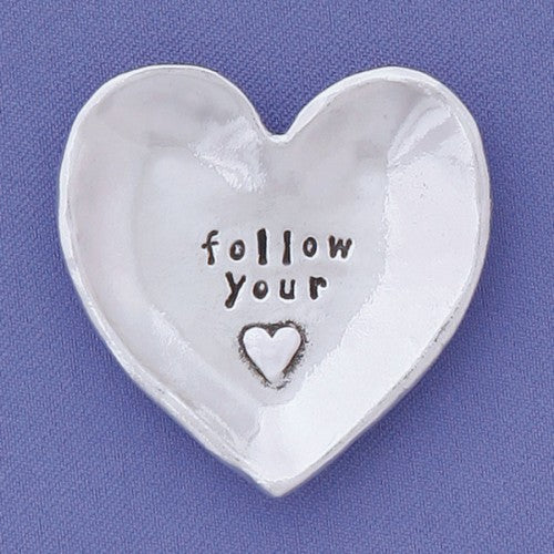 Follow Your Heart Charm Bowl w/ Decorative Box (pink)