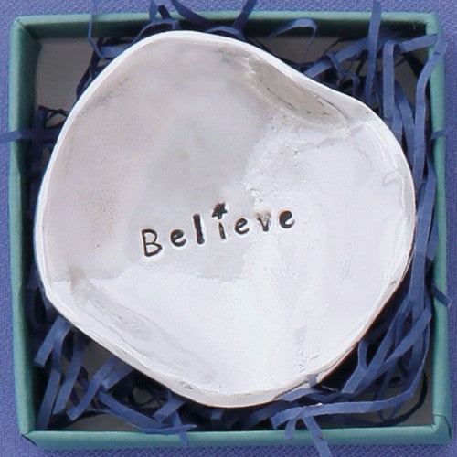 Believe Charm Bowl w/ Decorative Box (blue)