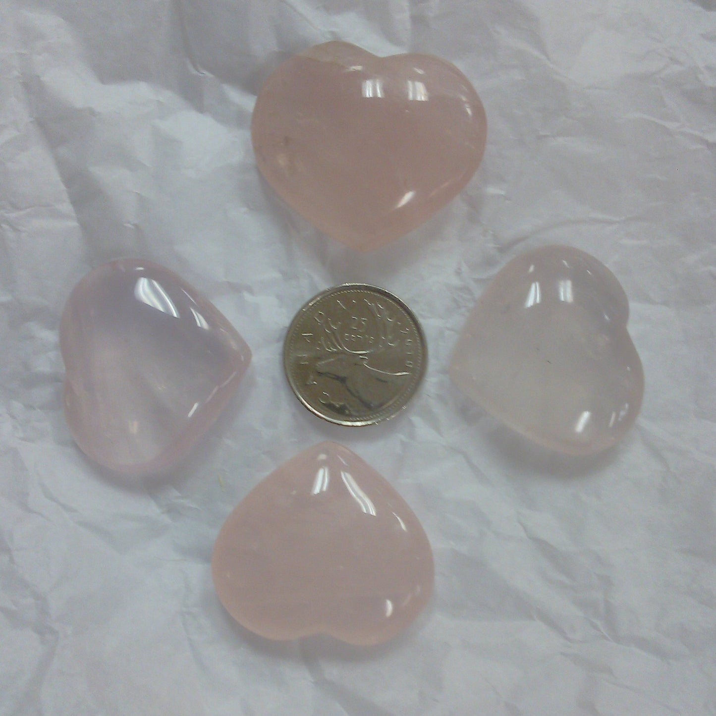 Rose Quartz Hearts