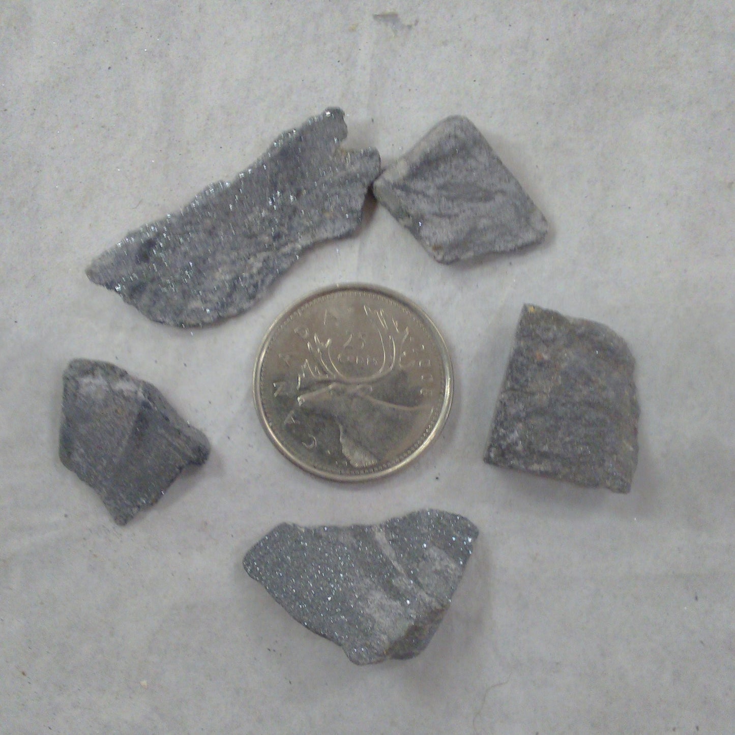 Specular Hematite Raw Shards