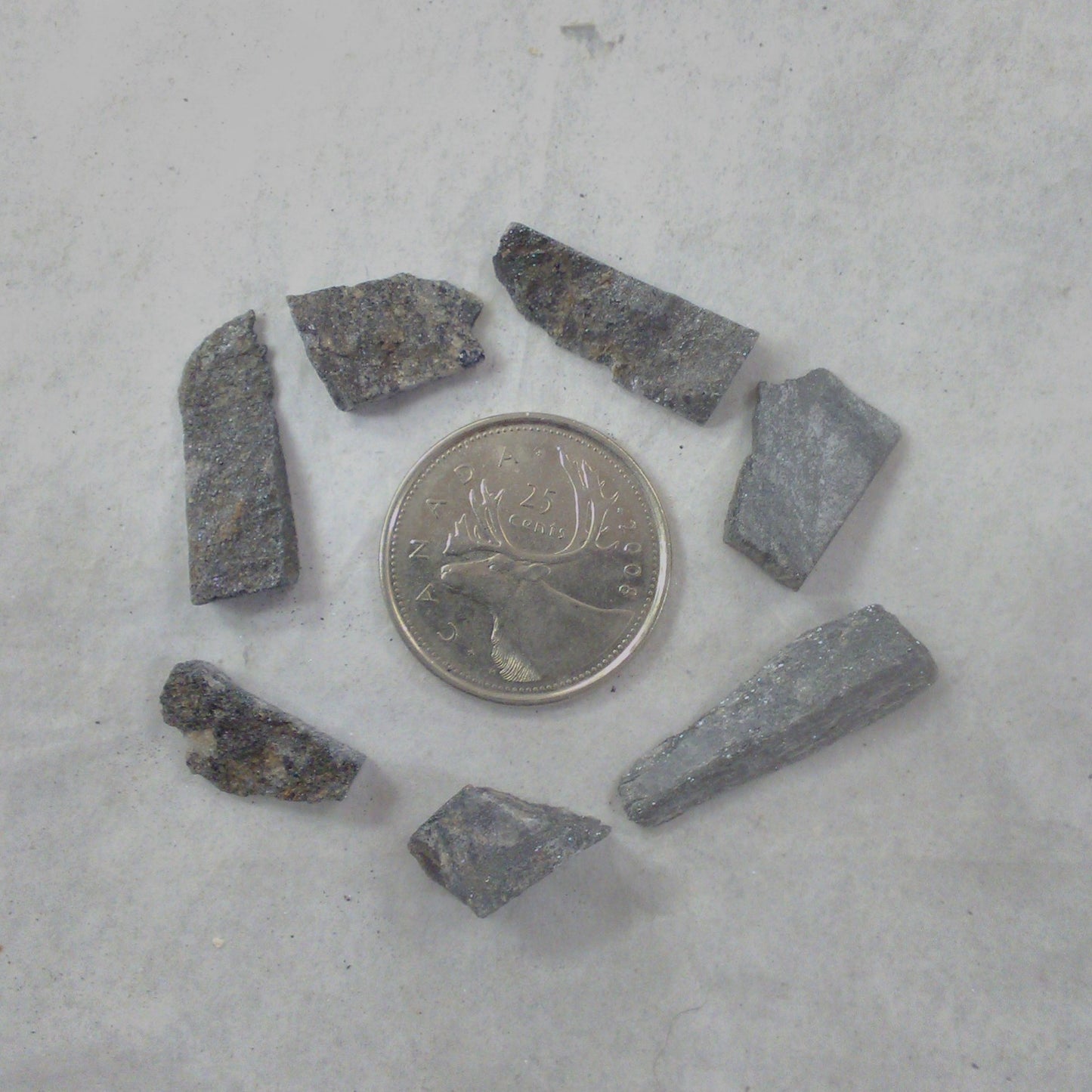 Specular Hematite Raw Shards