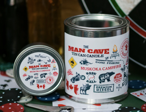 Man Cave Tin Can Candle