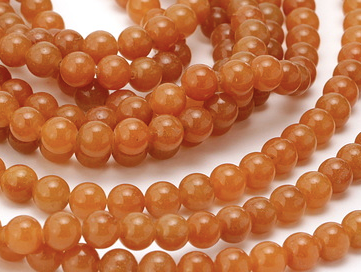 Red Aventurine Round 8mm  15-16" Strand