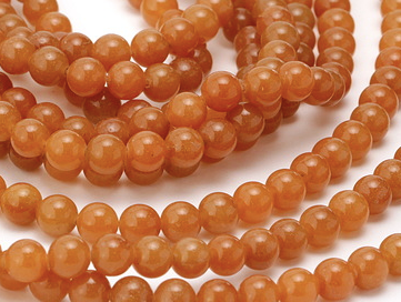 Red Aventurine Round 8mm 15-16" Strand