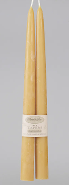 12" Beeswax Tapers