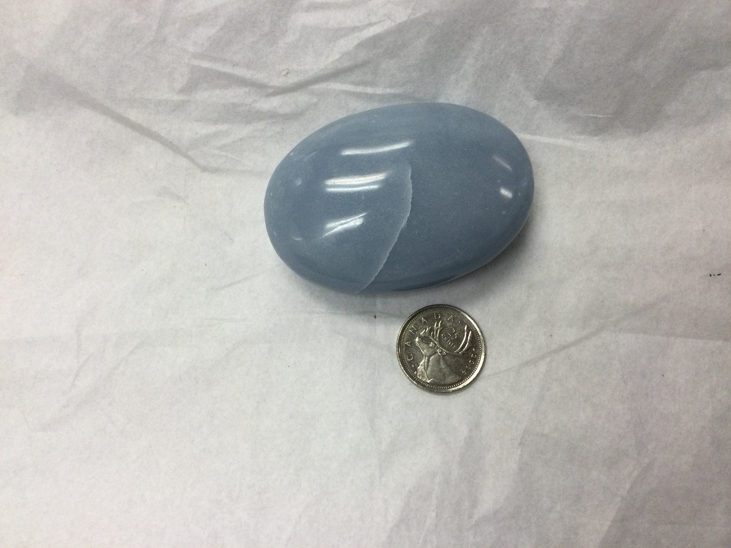 Angelite Palm Stone