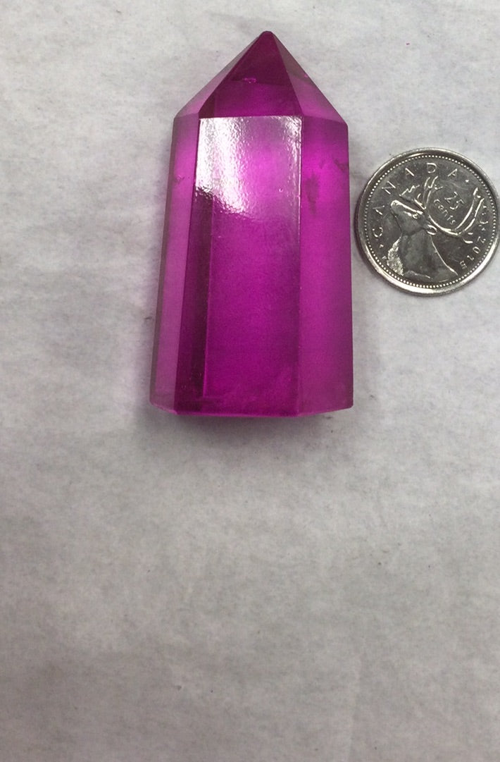 Purple Aura Quartz Standing Point