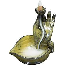 BackFlow Incense Holder - Mudra Hand