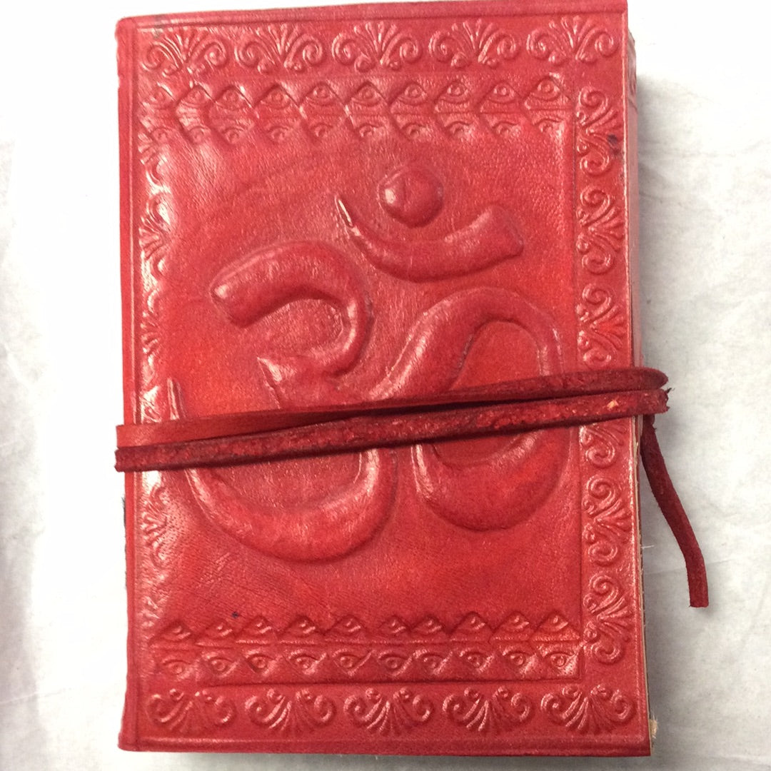 5x3.5” Coloured Leather Journal, Various Motifs