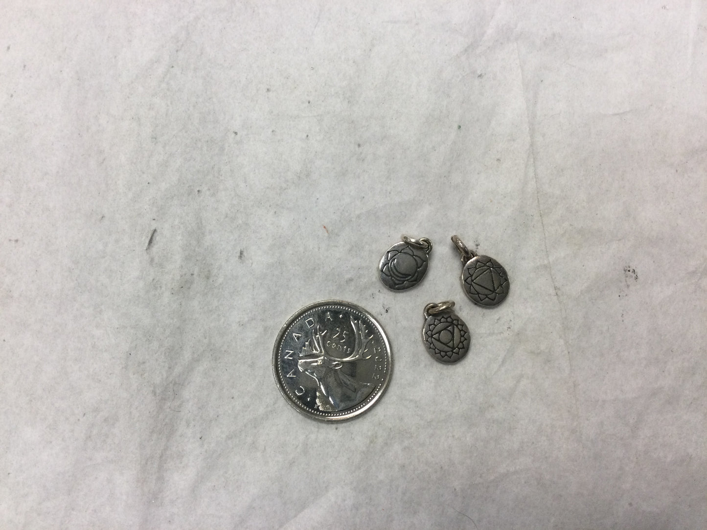 Silver Chakra Symbol Pendants